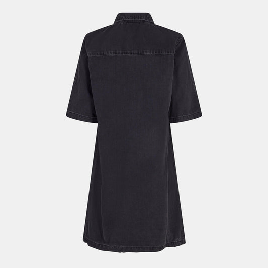 Noisy May Women's Short Sleeve Denim Shirt Dress