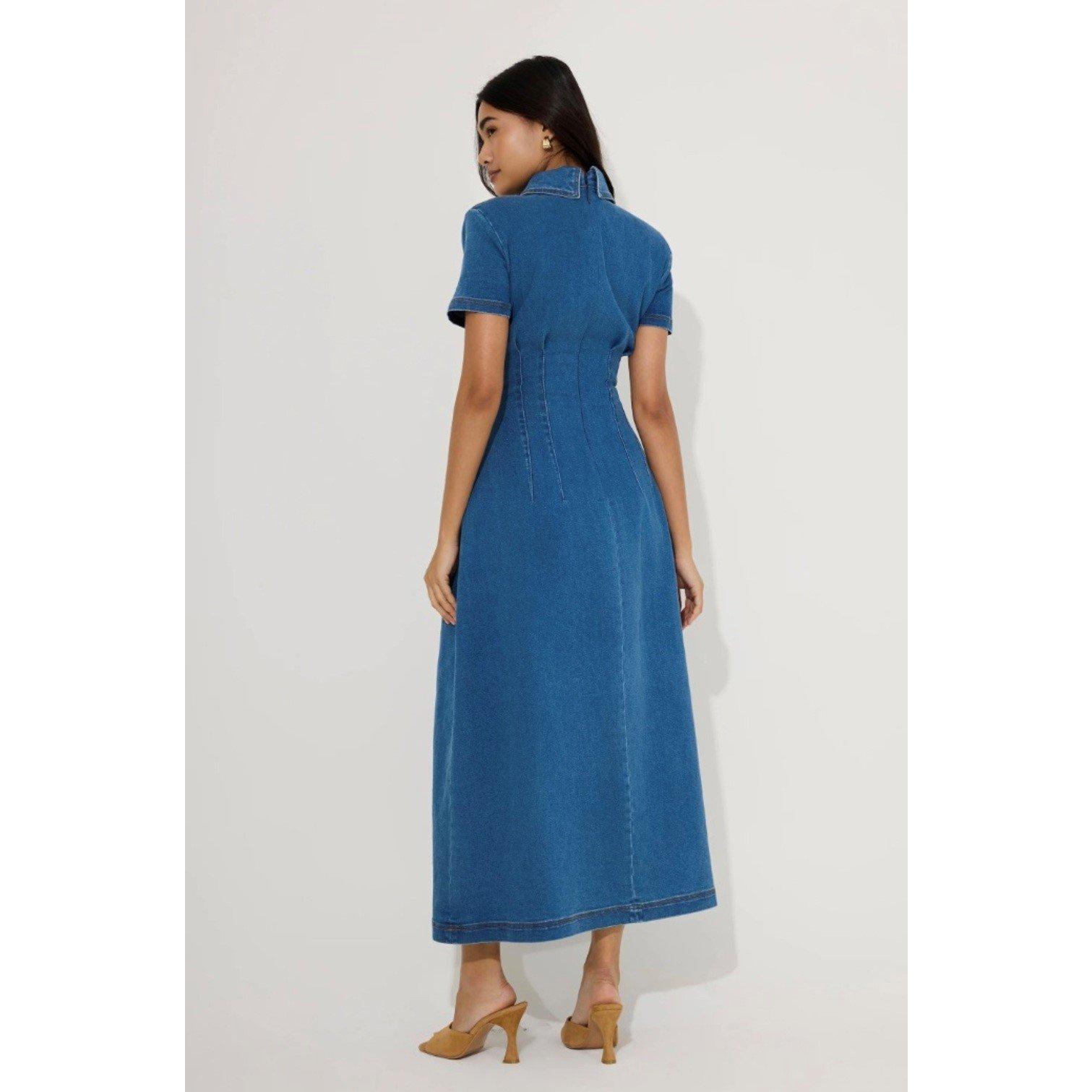 Odd Muse Womens Collar Long Maxi Dress