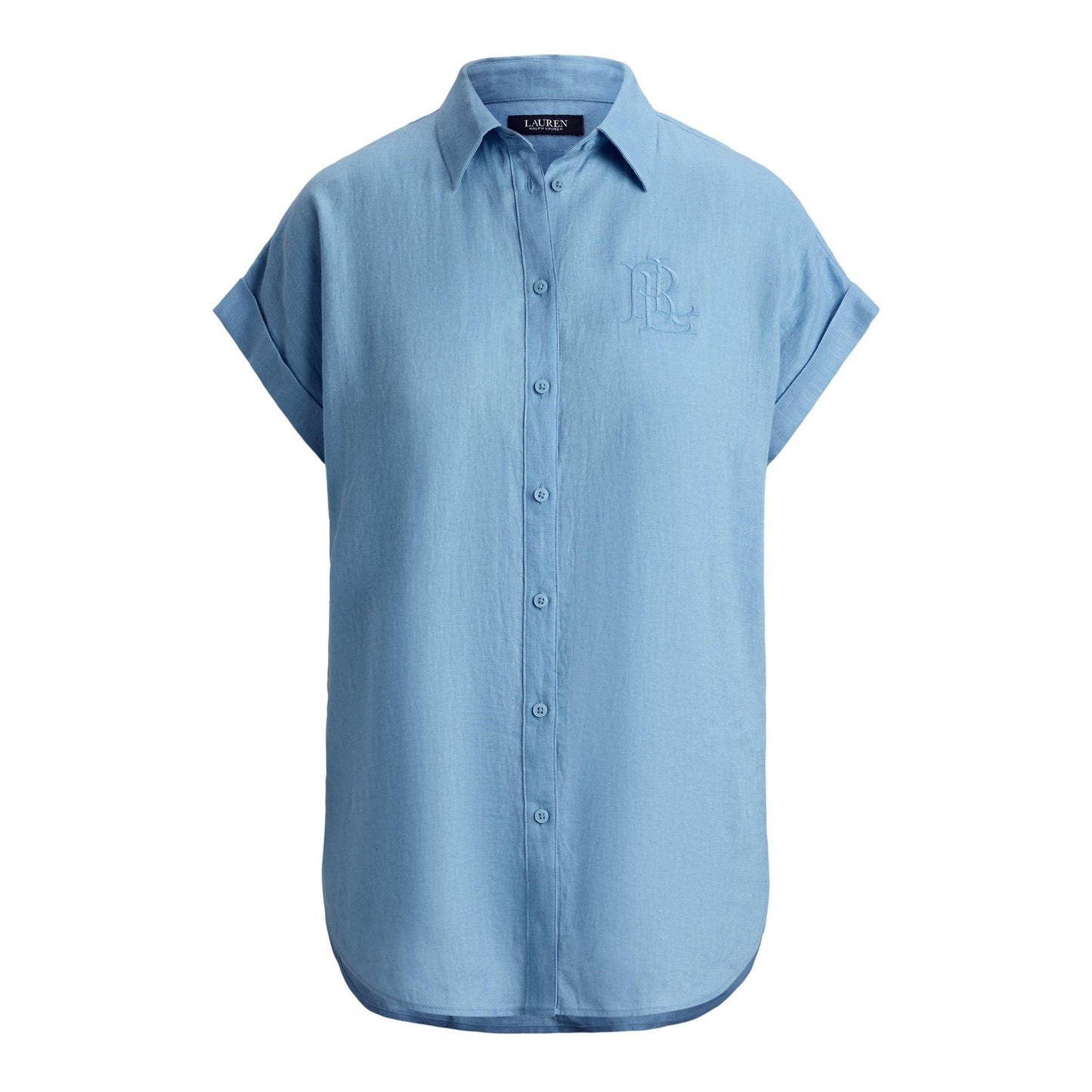 Lauren by Ralph Lauren Women's Short Sleeve Plain Shirt