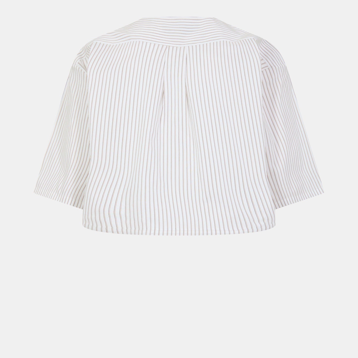 Fendi Tied Striped Cropped Shirt