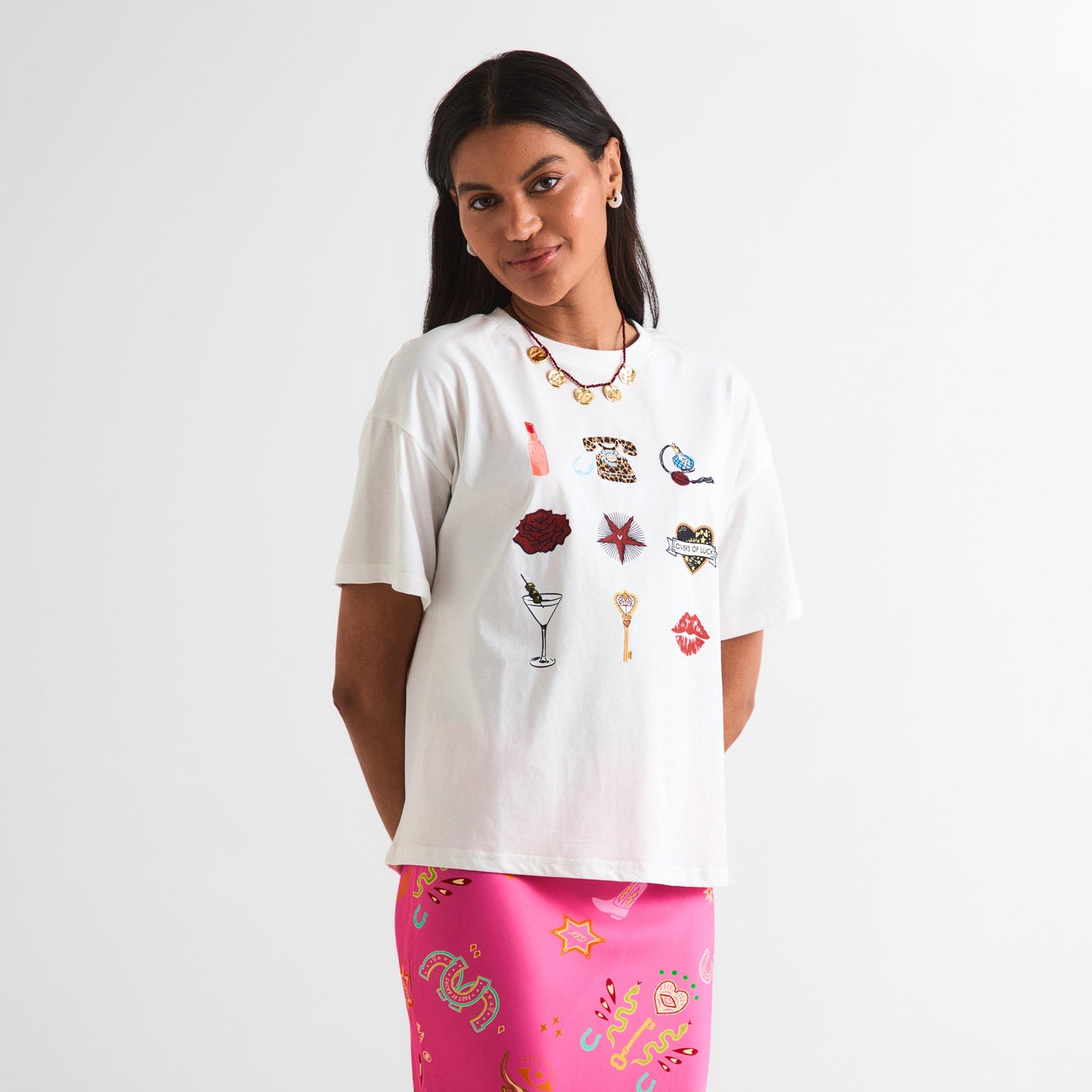 Never Fully Dressed Women's Icons T-Shirt