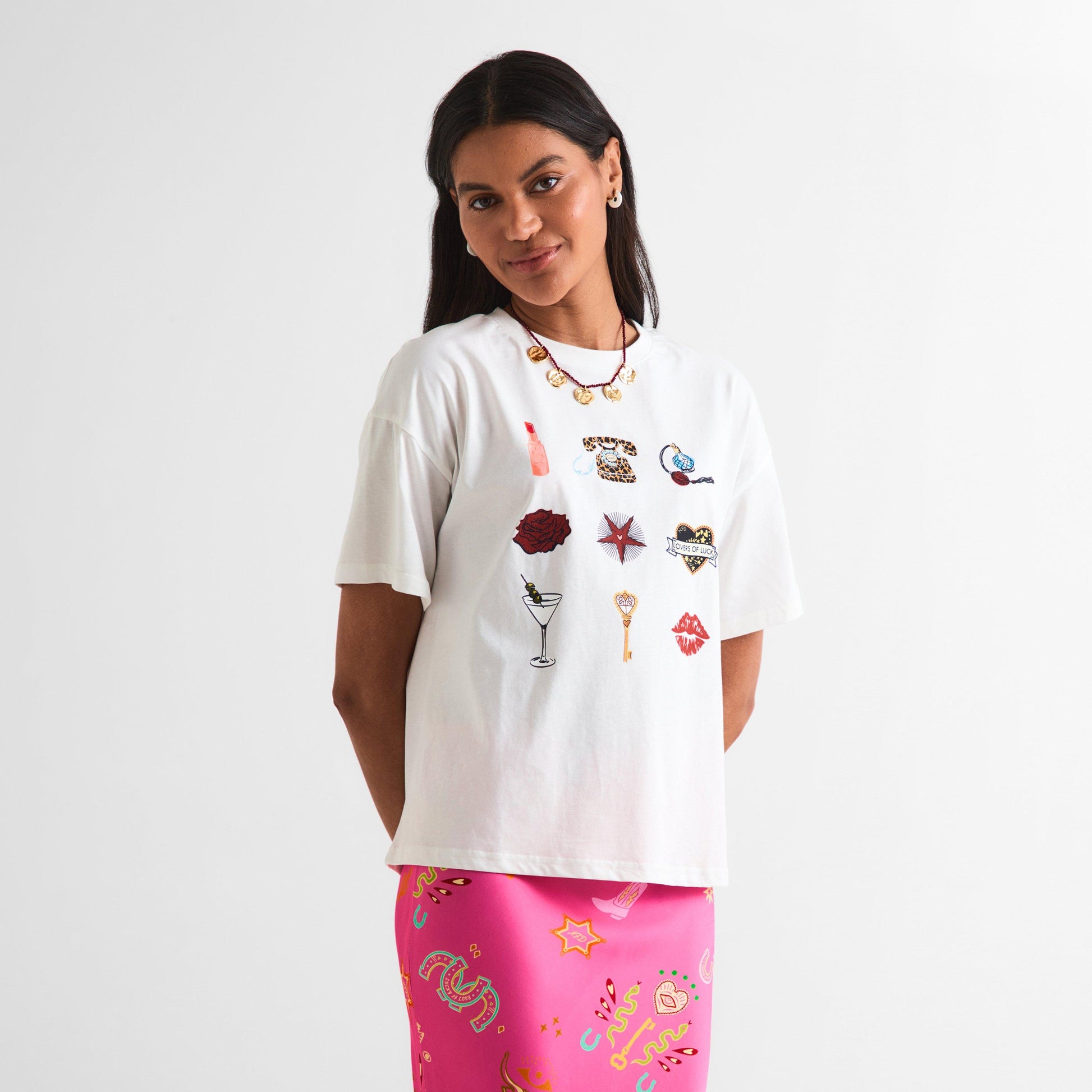 Never Fully Dressed Women's Icons T-Shirt