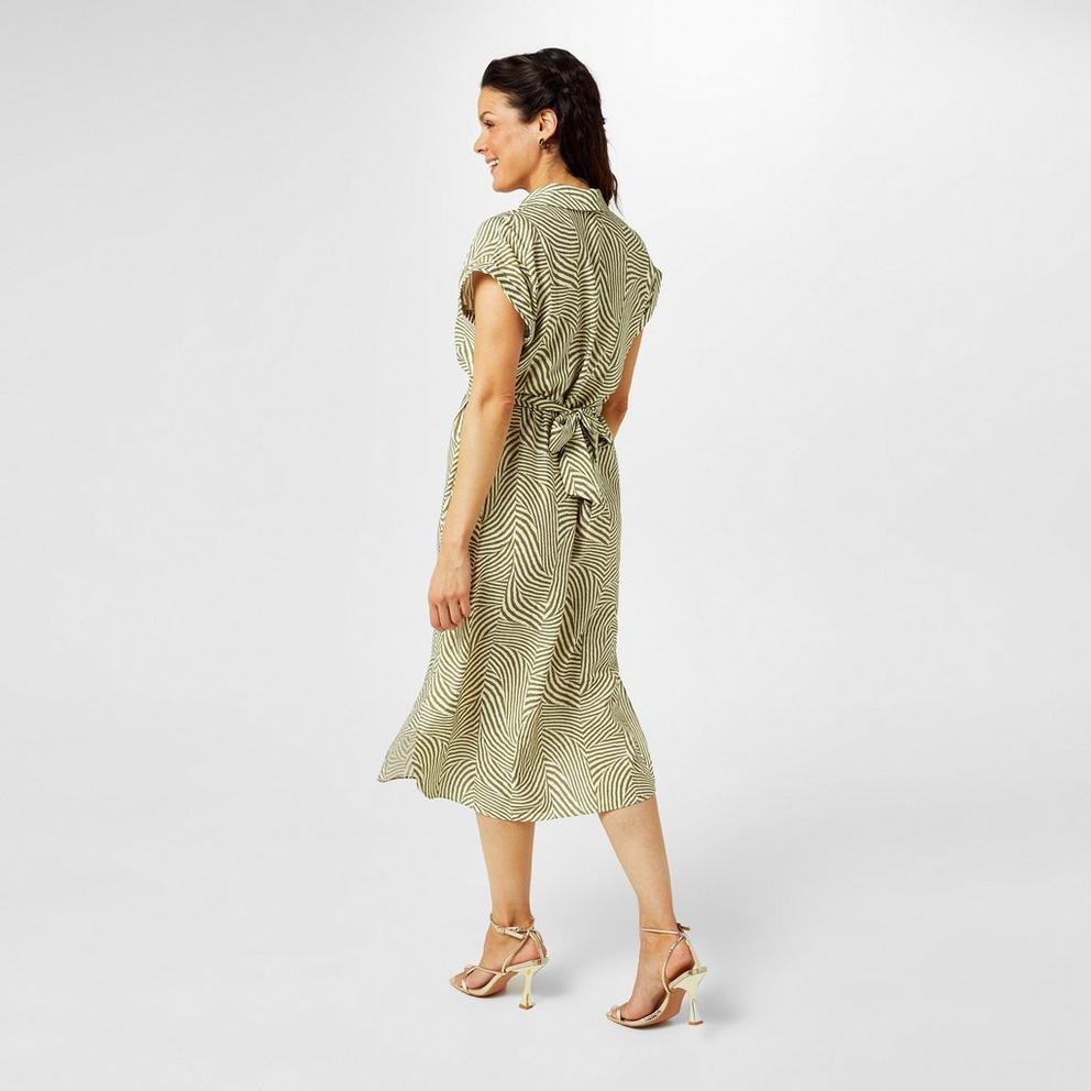 Printed Shirt Dress