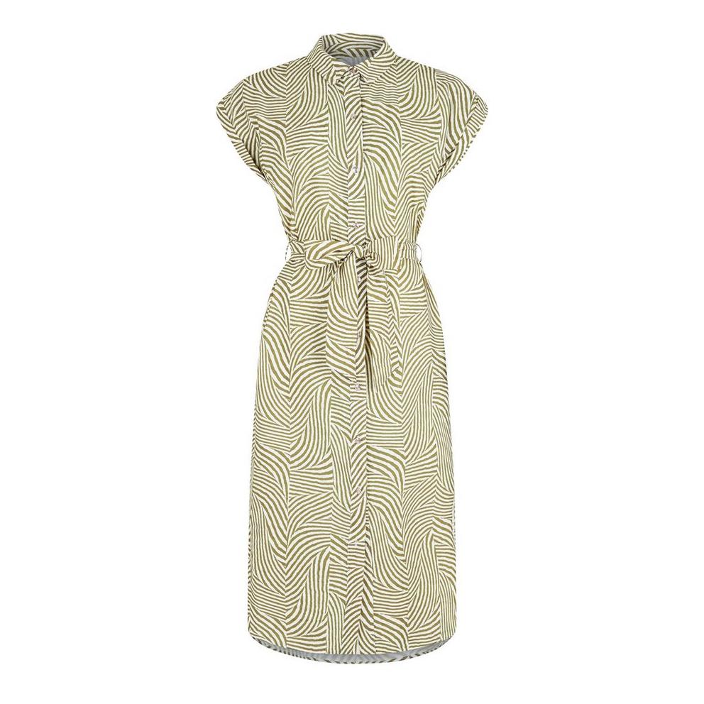 Printed Shirt Dress