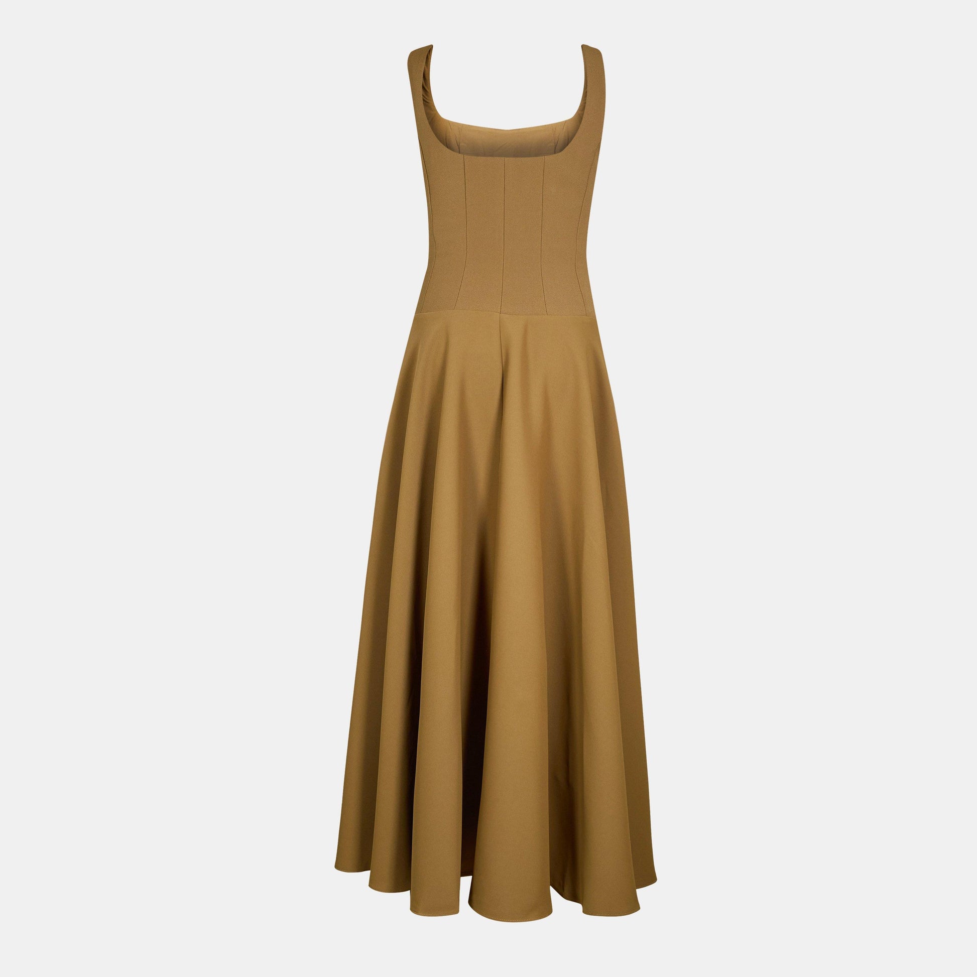 The Ultimate Muse Low Waist Square Neck Midi Dress