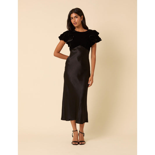 Nobodys Child Lola Velvet Mix Midi Dress