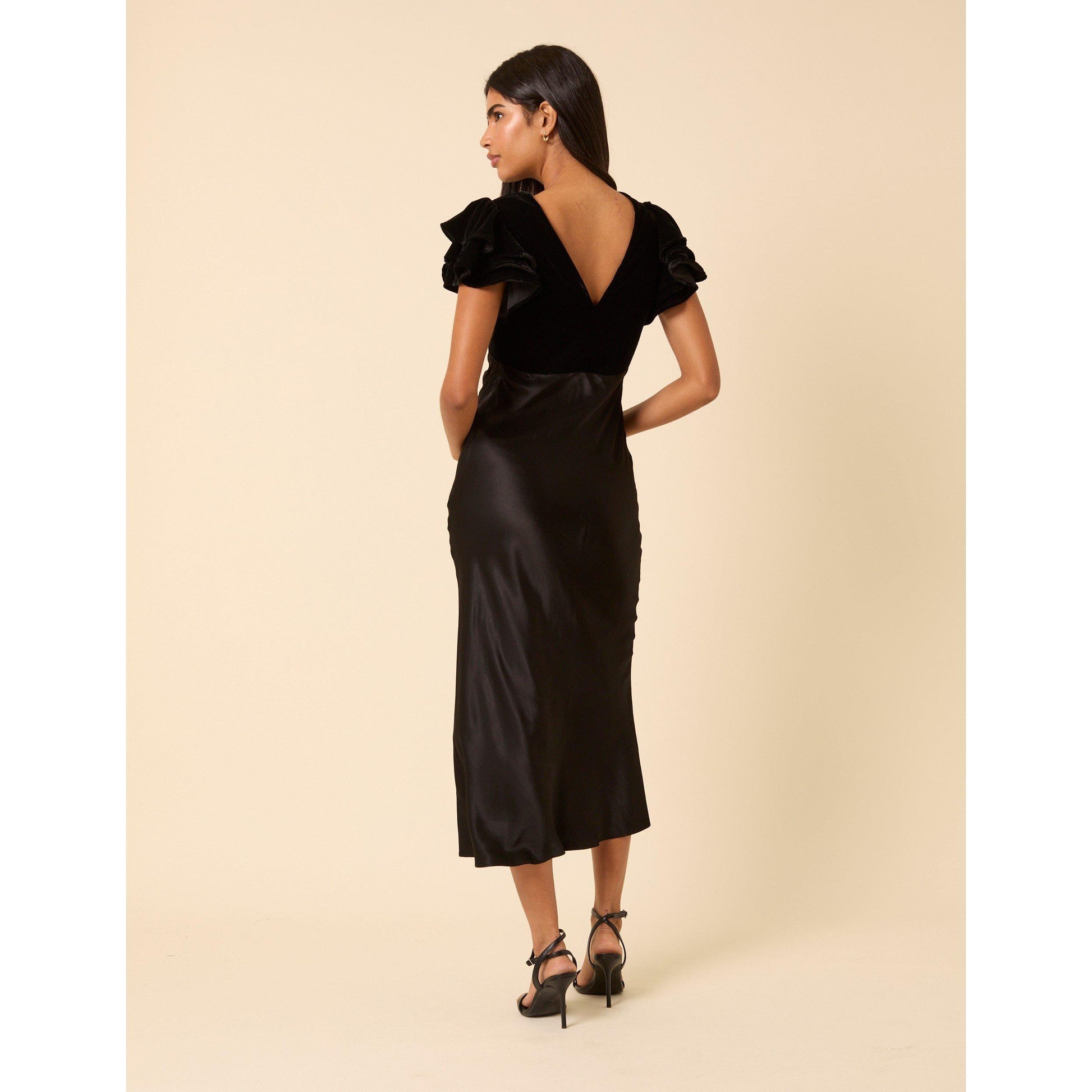 Nobodys Child Lola Velvet Mix Midi Dress