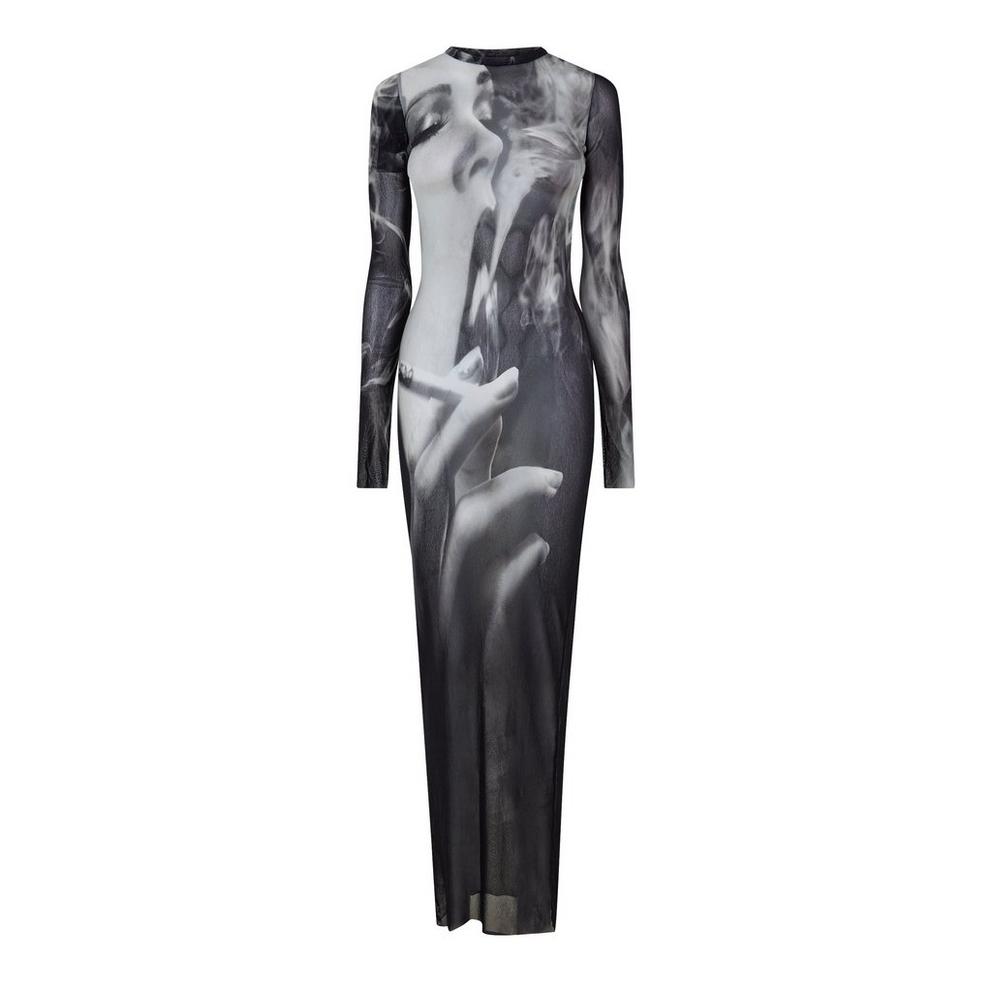 Jean Paul Gaultier JPG Mesh Long Dress Ld64