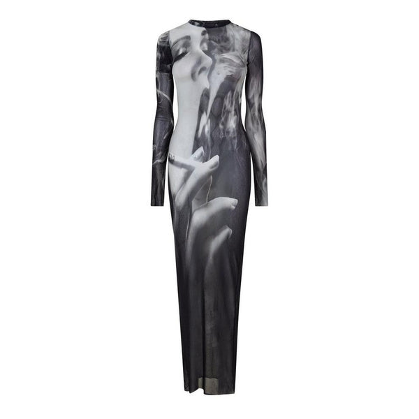 Jean Paul Gaultier JPG Mesh Long Dress Ld64