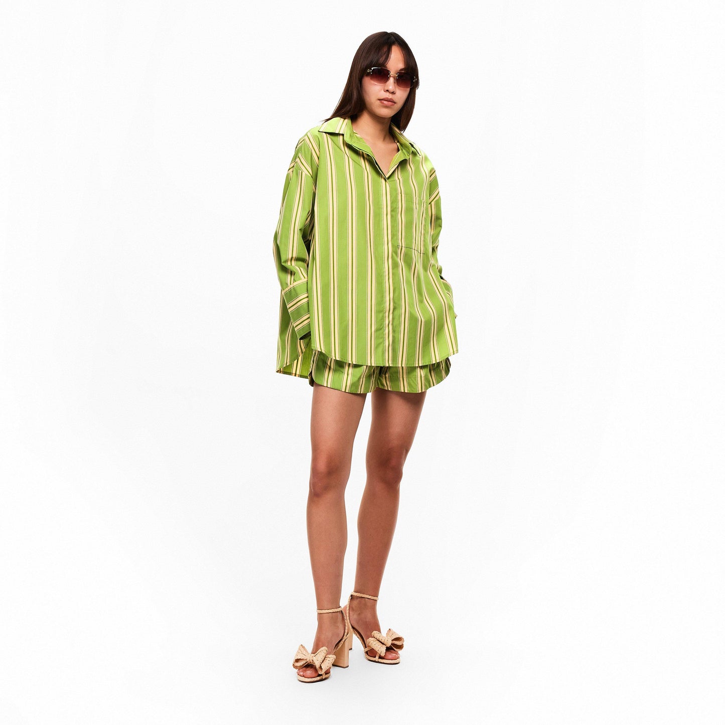 Faithfull The Brand Women's Clemente Long Sleeve Patterned Shirt