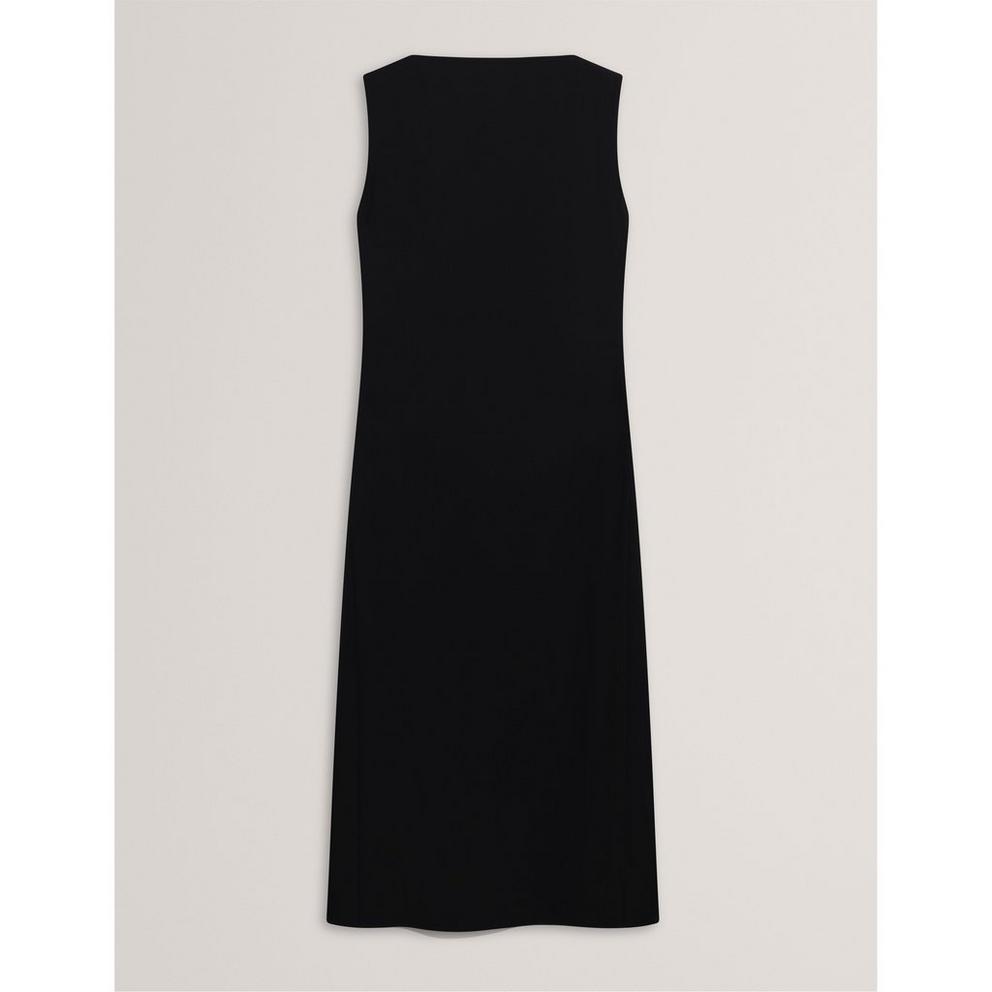 Women's Pleat Midi Tea Dress