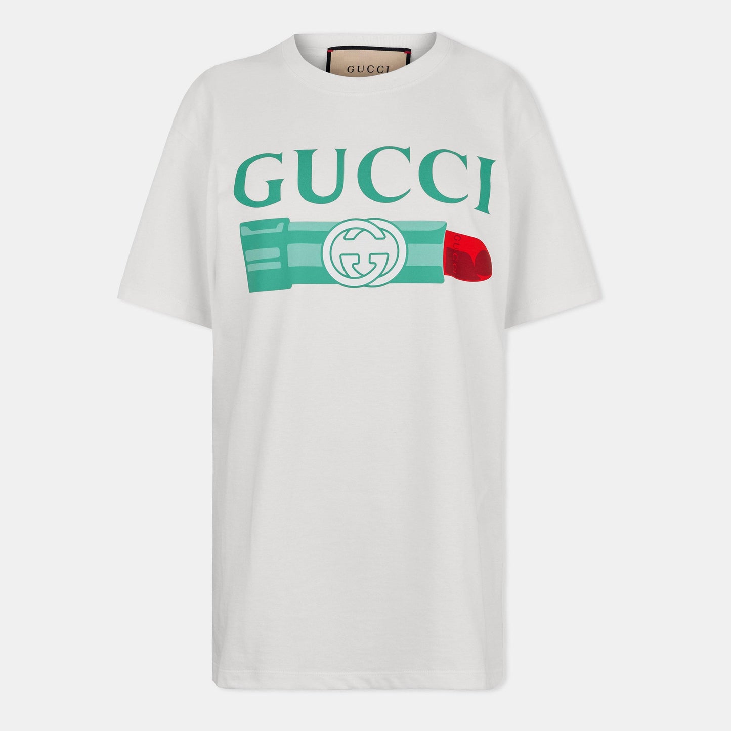 Gucci Women's Lipstick Print Cotton T-Shirt