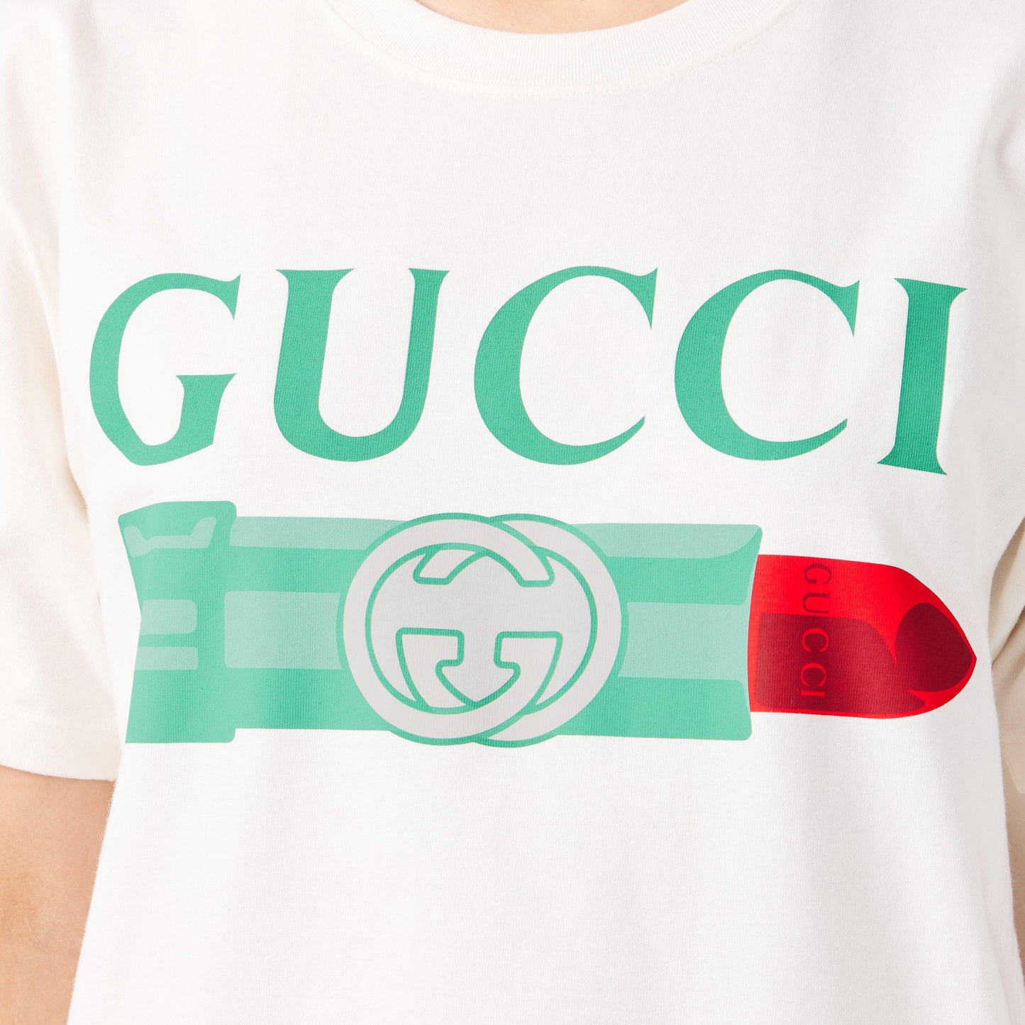 Gucci Women's Lipstick Print Cotton T-Shirt