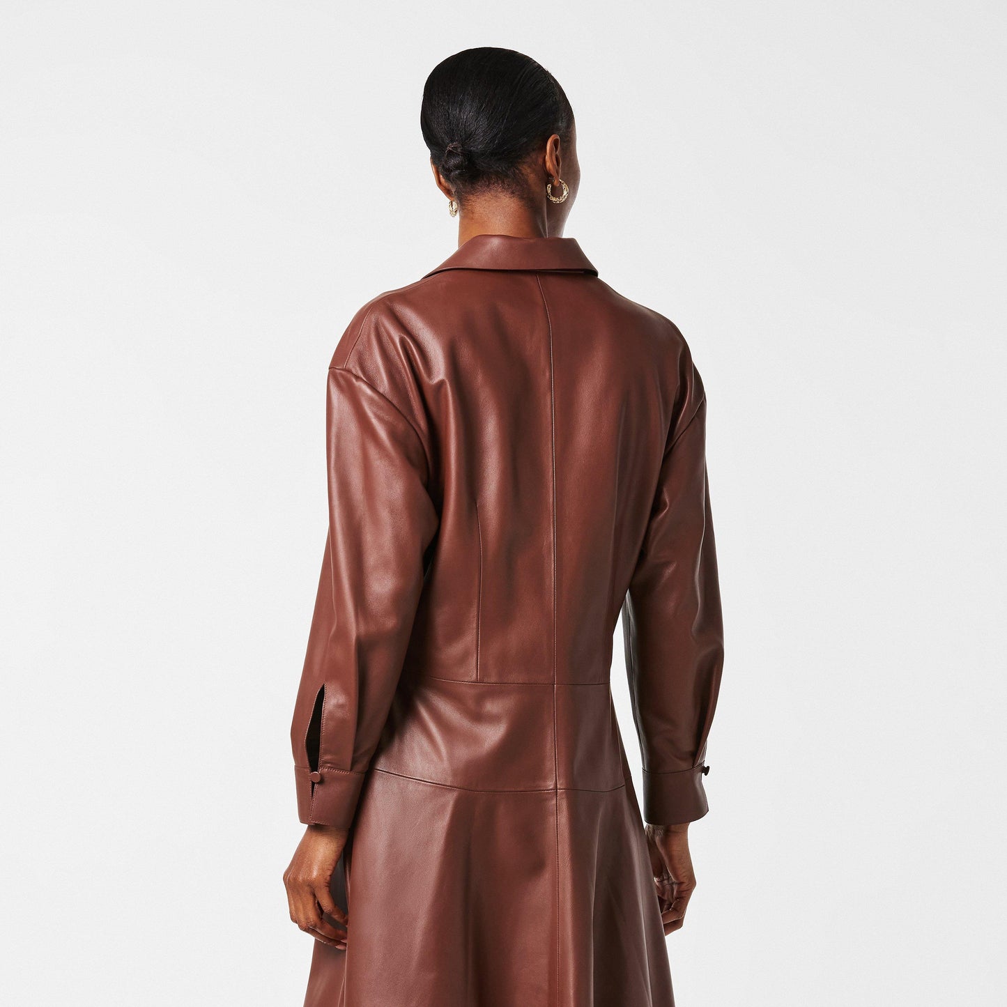Fendi Women's Leather A Line Dress
