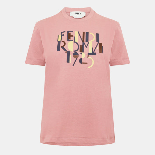 Fendi Pink cotton T-shirt