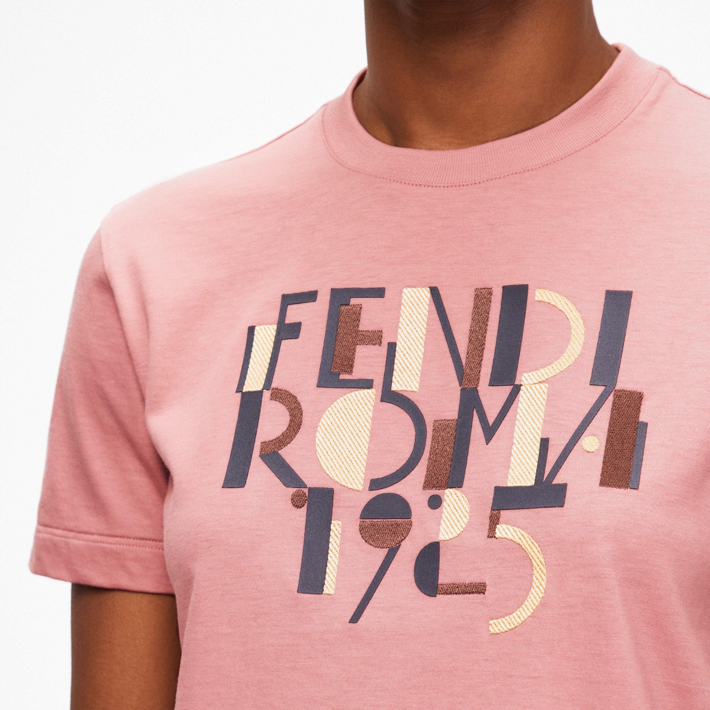 Fendi Pink cotton T-shirt