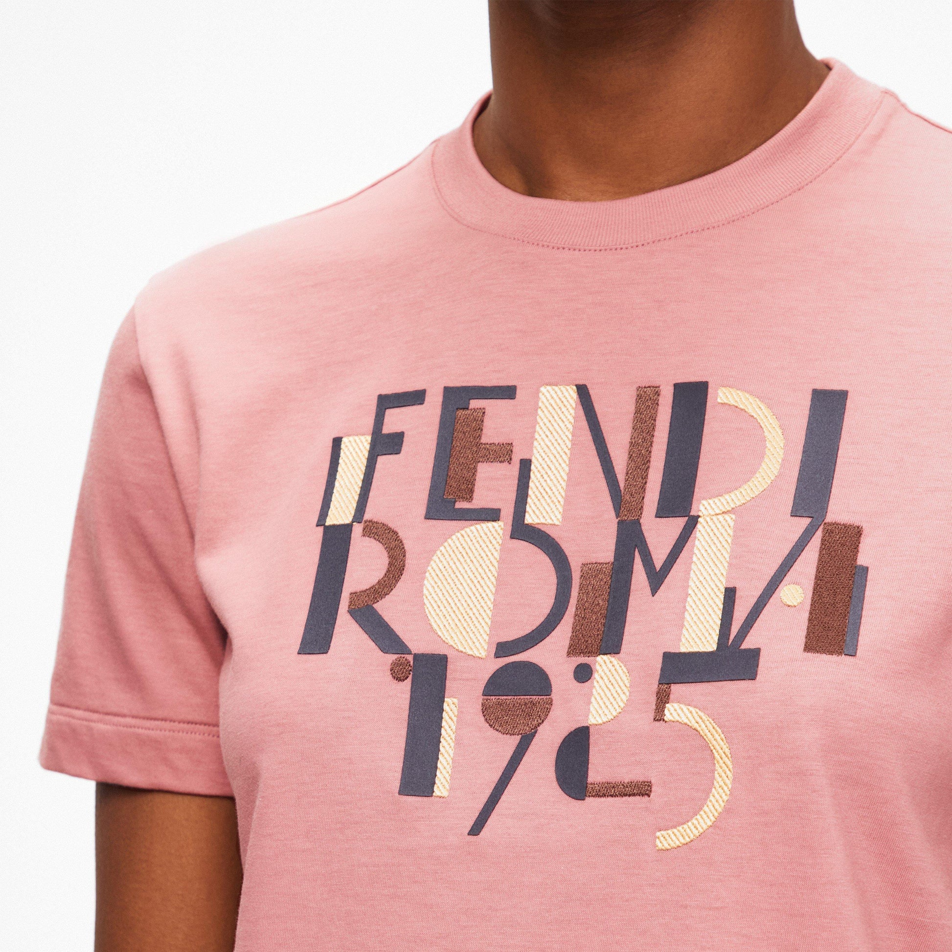 Fendi Pink cotton T-shirt