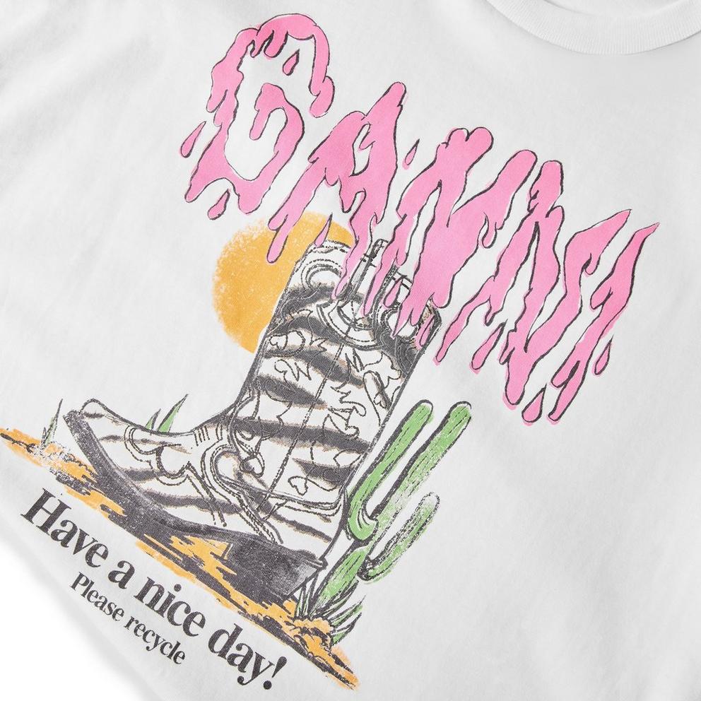 Ganni Women's Zebra Boot T-Shirt