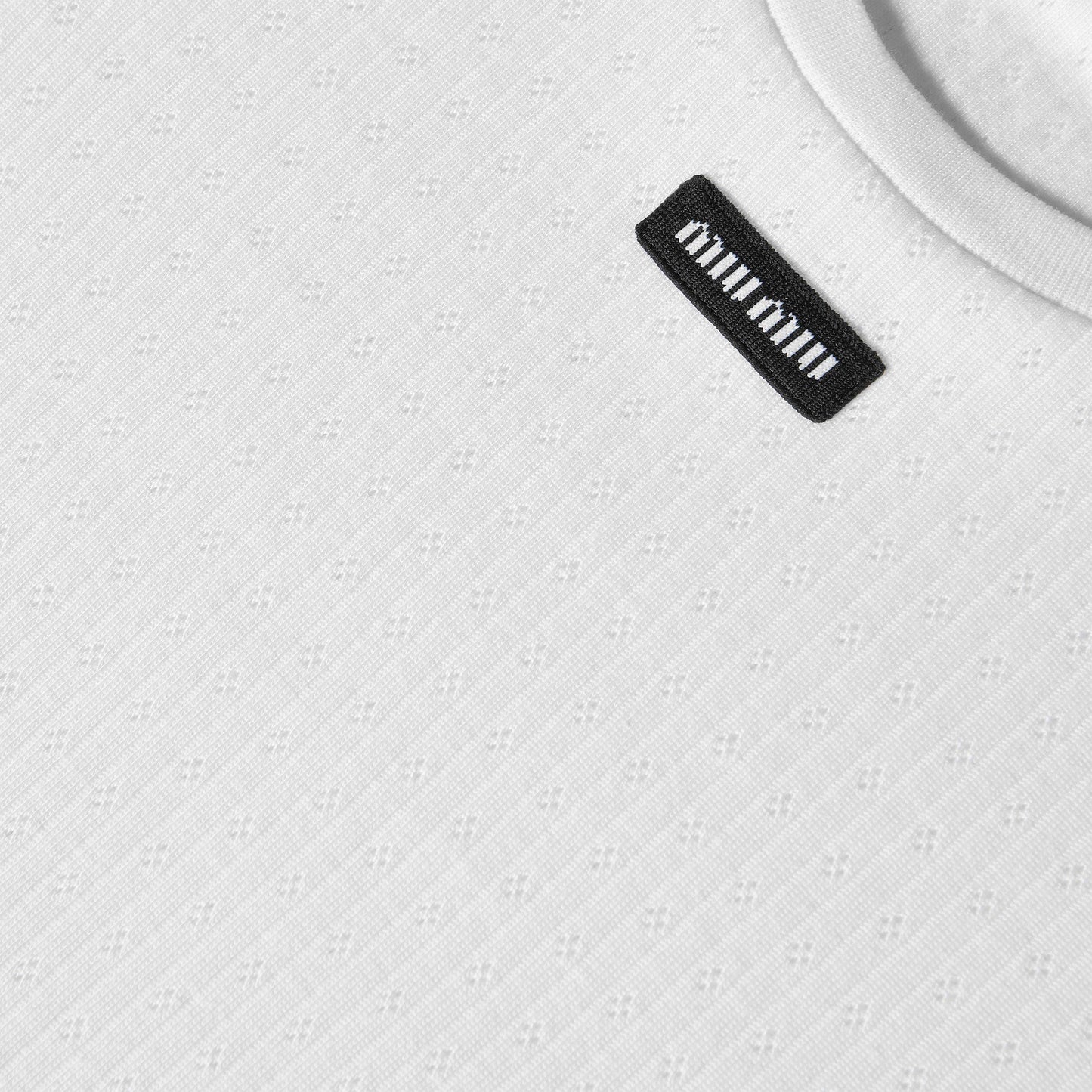 Miu Miu Women's Pointelle Slim Fit T-Shirt