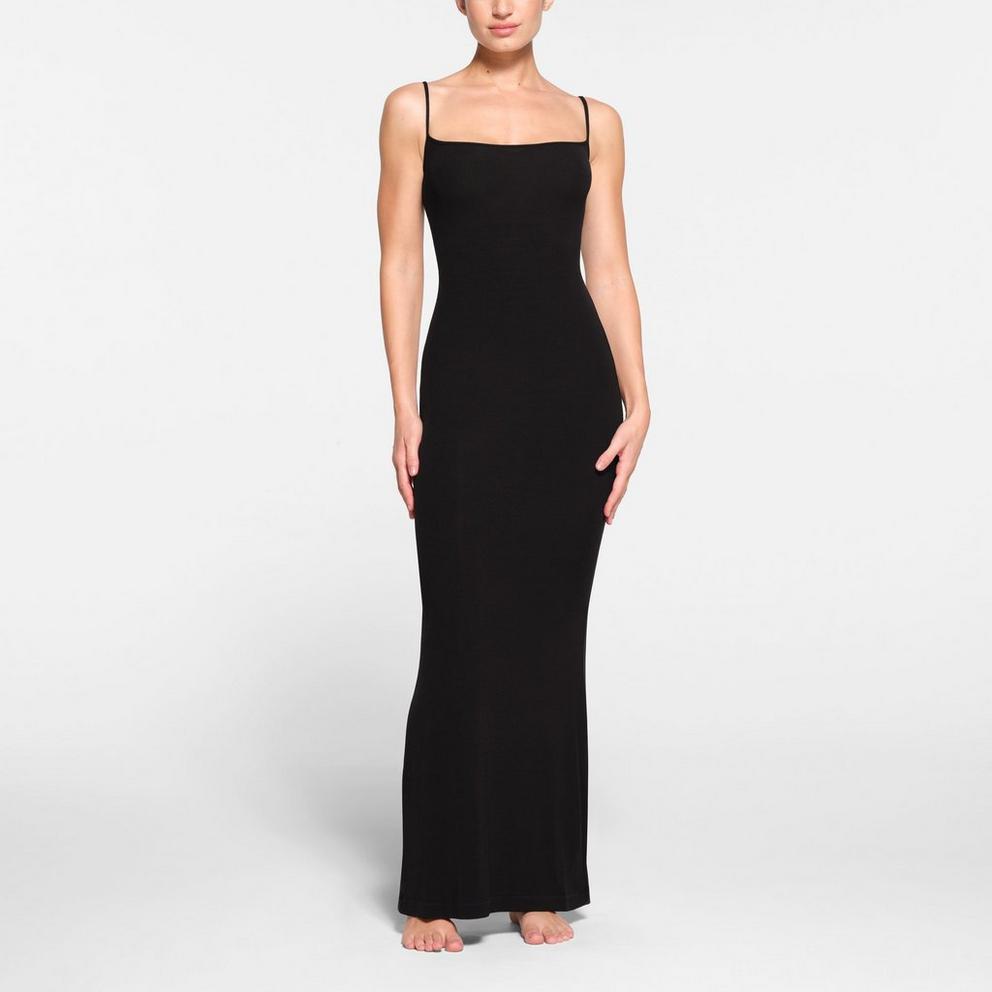 SKIMS Womens Soft Lounge Rib Slip Dress