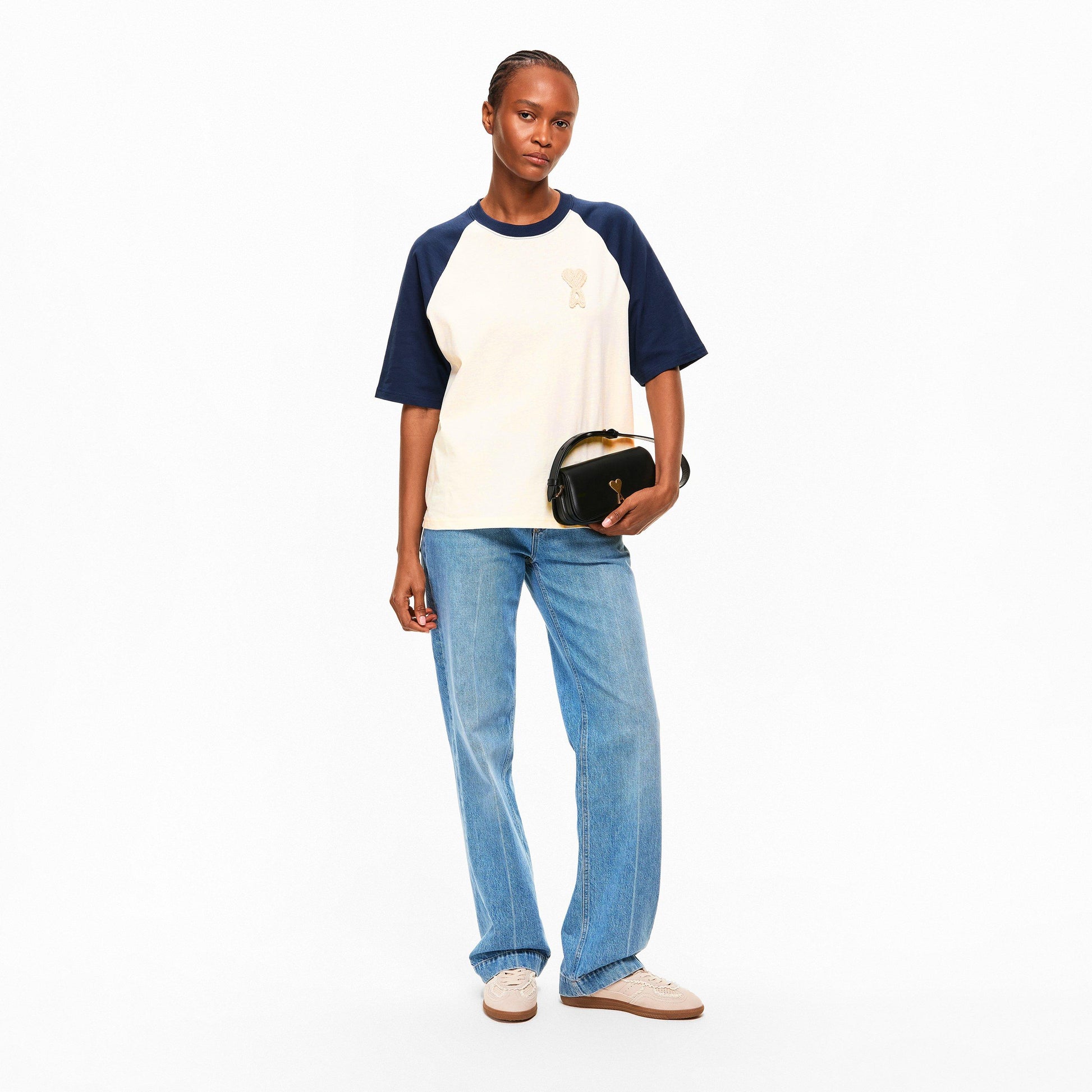 Ami Paris Women's Varsity Oversized T-Shirt