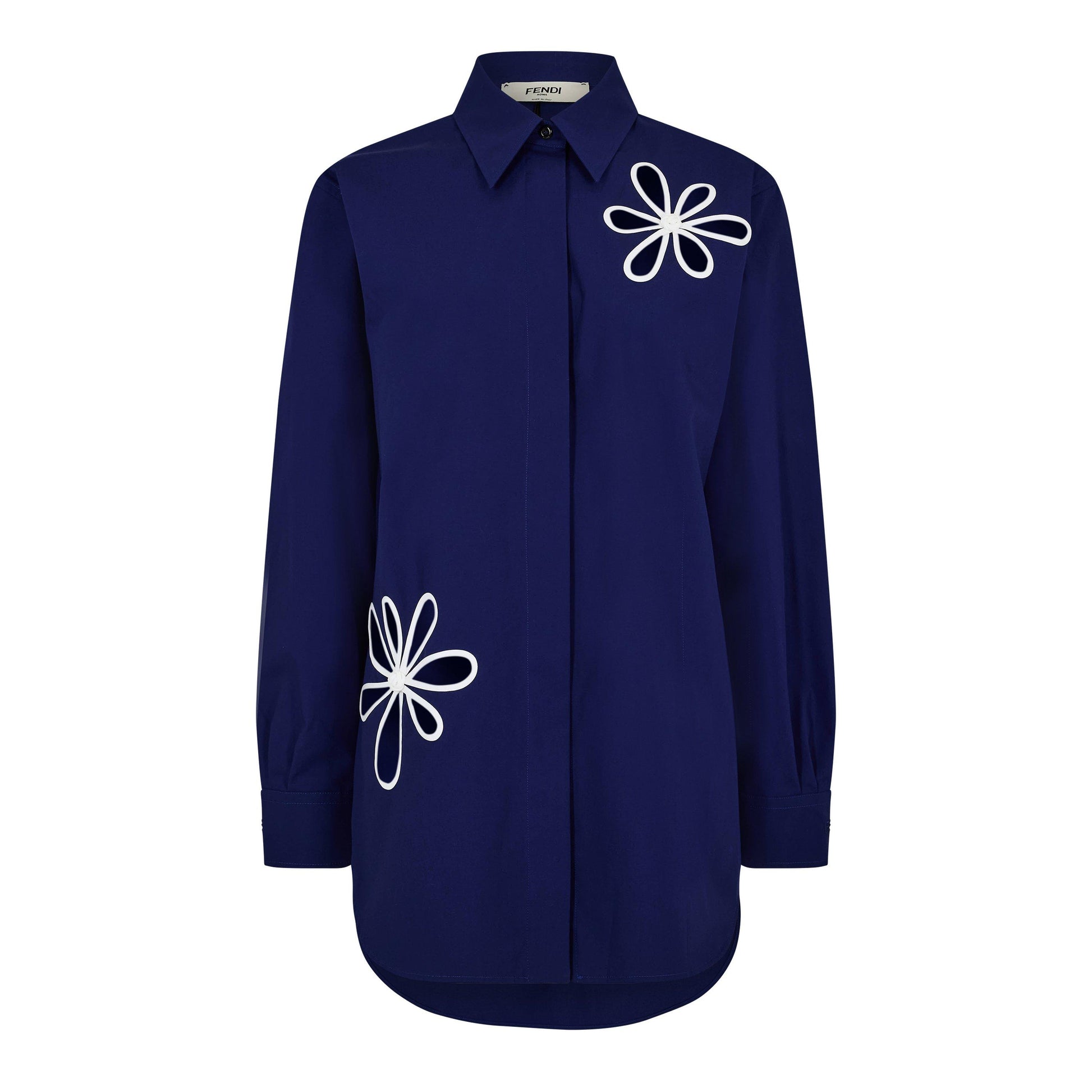 Fendi Women's Patterned Long Sleeve Shirt