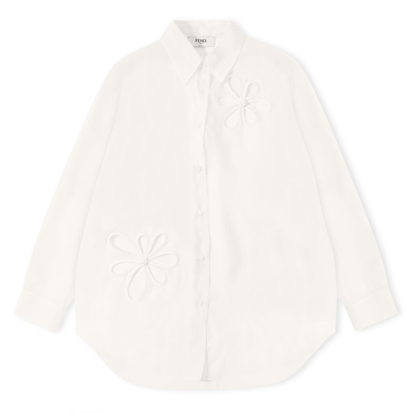 Fendi Women's Long Sleeve Patterned Shirt