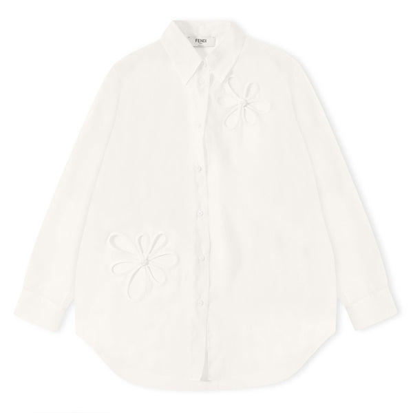 Fendi Women's Long Sleeve Patterned Shirt