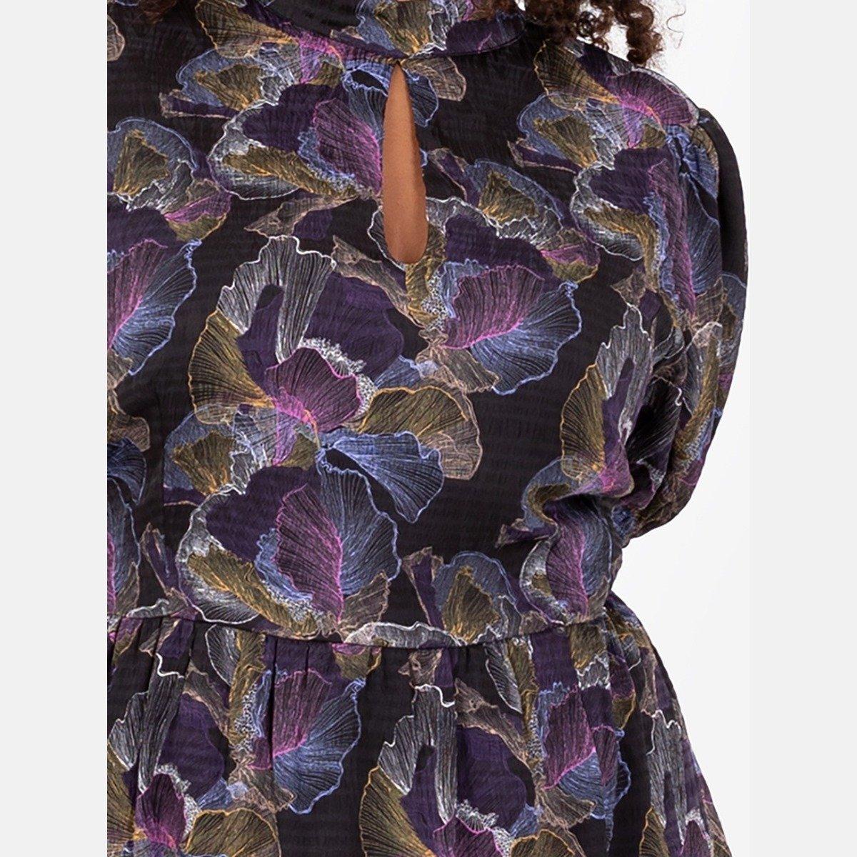 Lovedrobe High Neck Keyhole Midi Dress