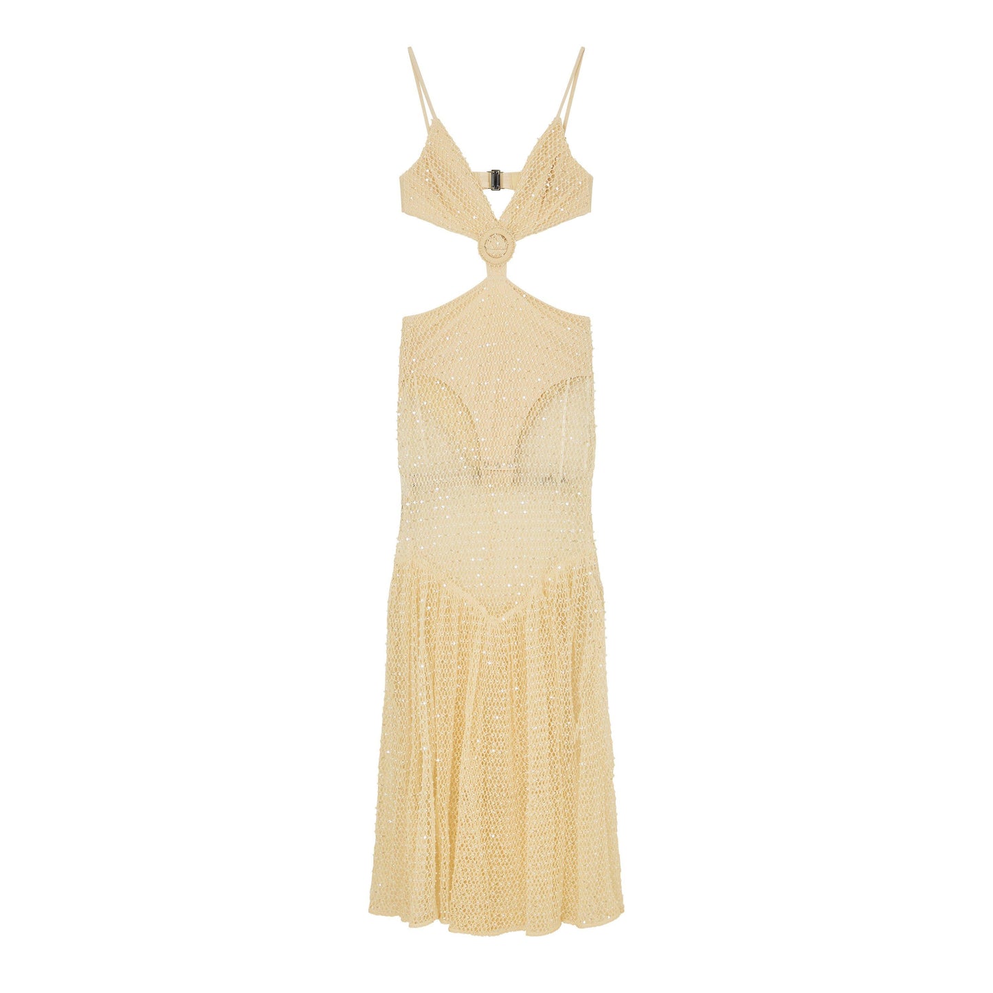 Patbo Women's Crochet Bloom Cut Out Maxi Dress