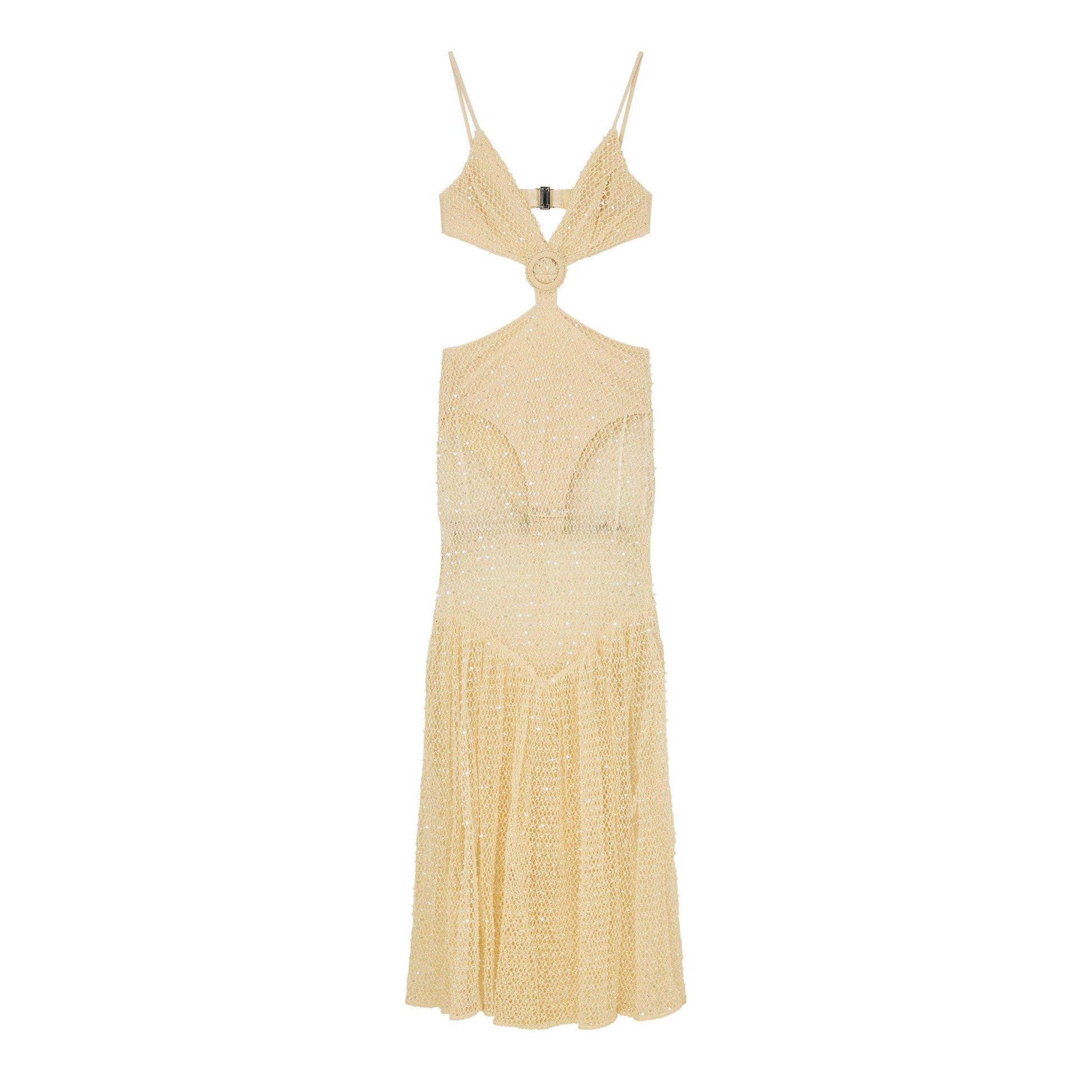 Patbo Women's Crochet Bloom Cut Out Maxi Dress