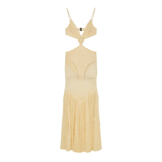 Patbo Women's Crochet Bloom Cut Out Maxi Dress