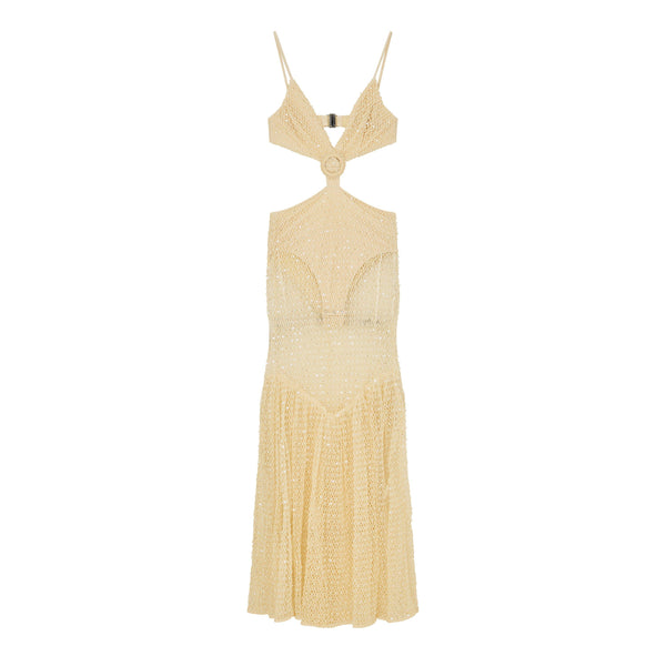 Patbo Women's Crochet Bloom Cut Out Maxi Dress