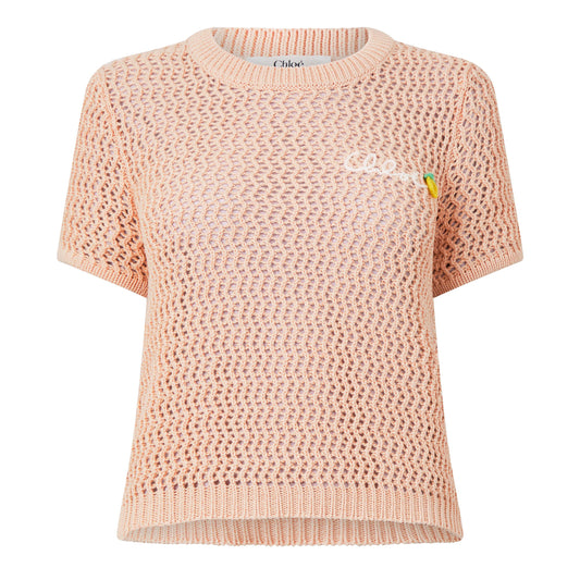 Chloe Women's MP20 Short Sleeve Knitted Top