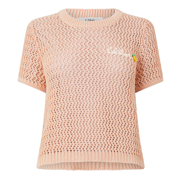 Chloe Women's MP20 Short Sleeve Knitted Top