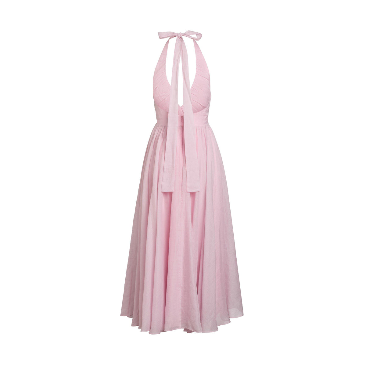 Bardot Women's Dorota Halter Neck Cotton Midi Dress