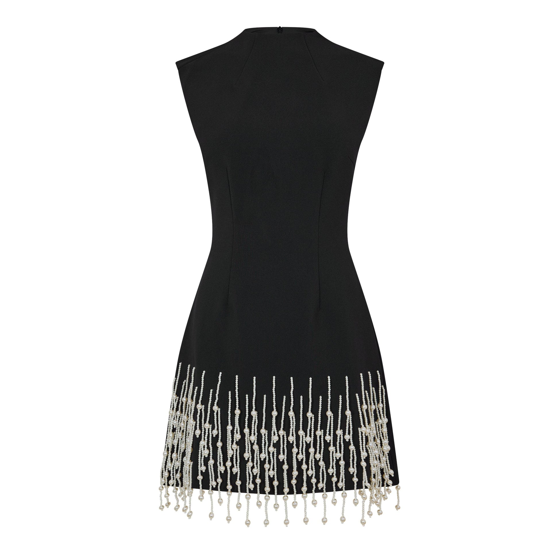 Odd Muse Women's Sleeveless Pearl Drop Mini Dress