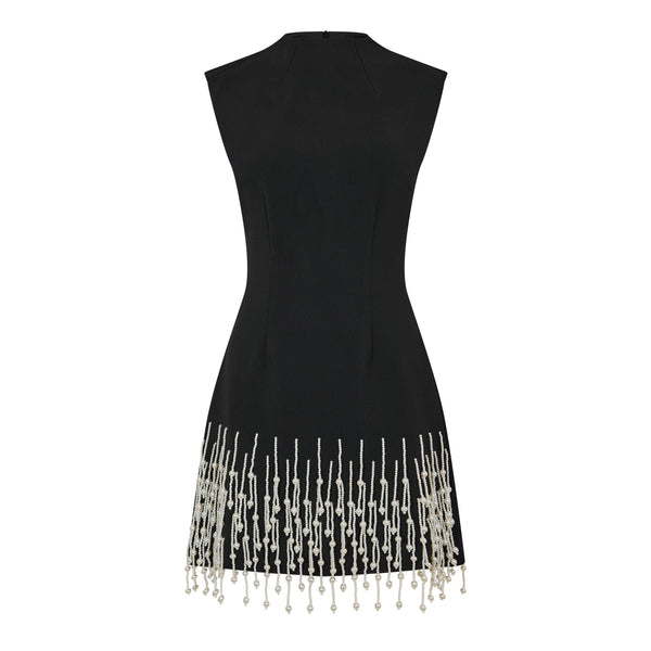 Odd Muse Women's Sleeveless Pearl Drop Mini Dress