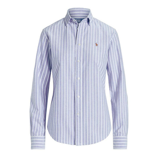 Polo Ralph Lauren Women's Charlotte Stripe Long Sleeve Oxford Shirt