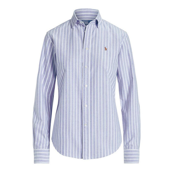 Polo Ralph Lauren Women's Charlotte Stripe Long Sleeve Oxford Shirt
