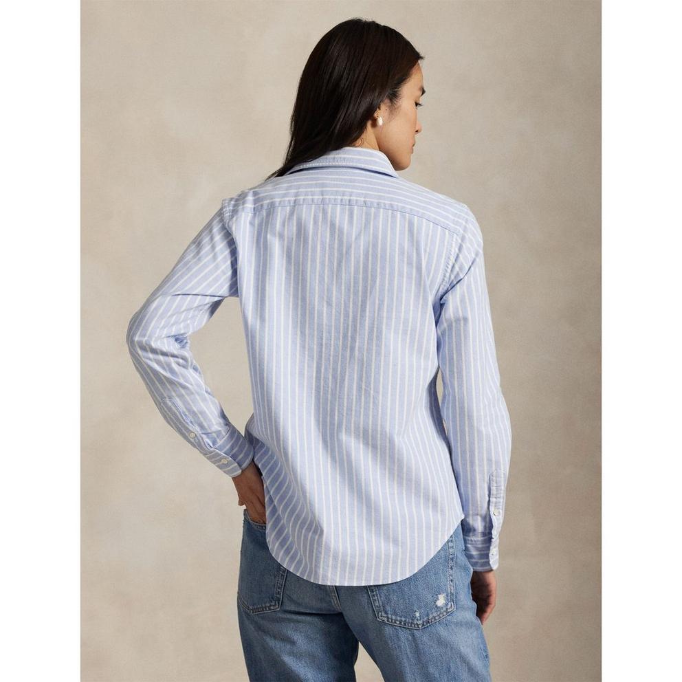Polo Ralph Lauren Women's Charlotte Stripe Long Sleeve Oxford Shirt