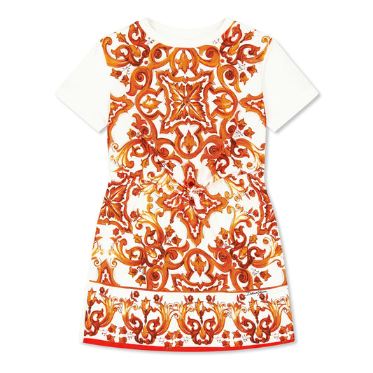 Dolce and Gabbana DG Printed Dress Jn63