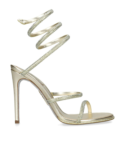René Caovilla Embellished Cleo Heeled Sandals 105