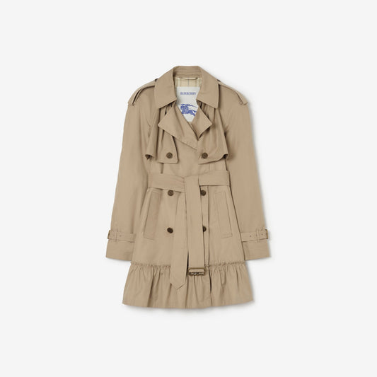 Short Gabardine Tillydrine Trench Coat