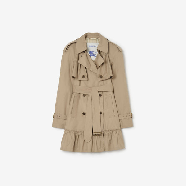 Short Gabardine Tillydrine Trench Coat