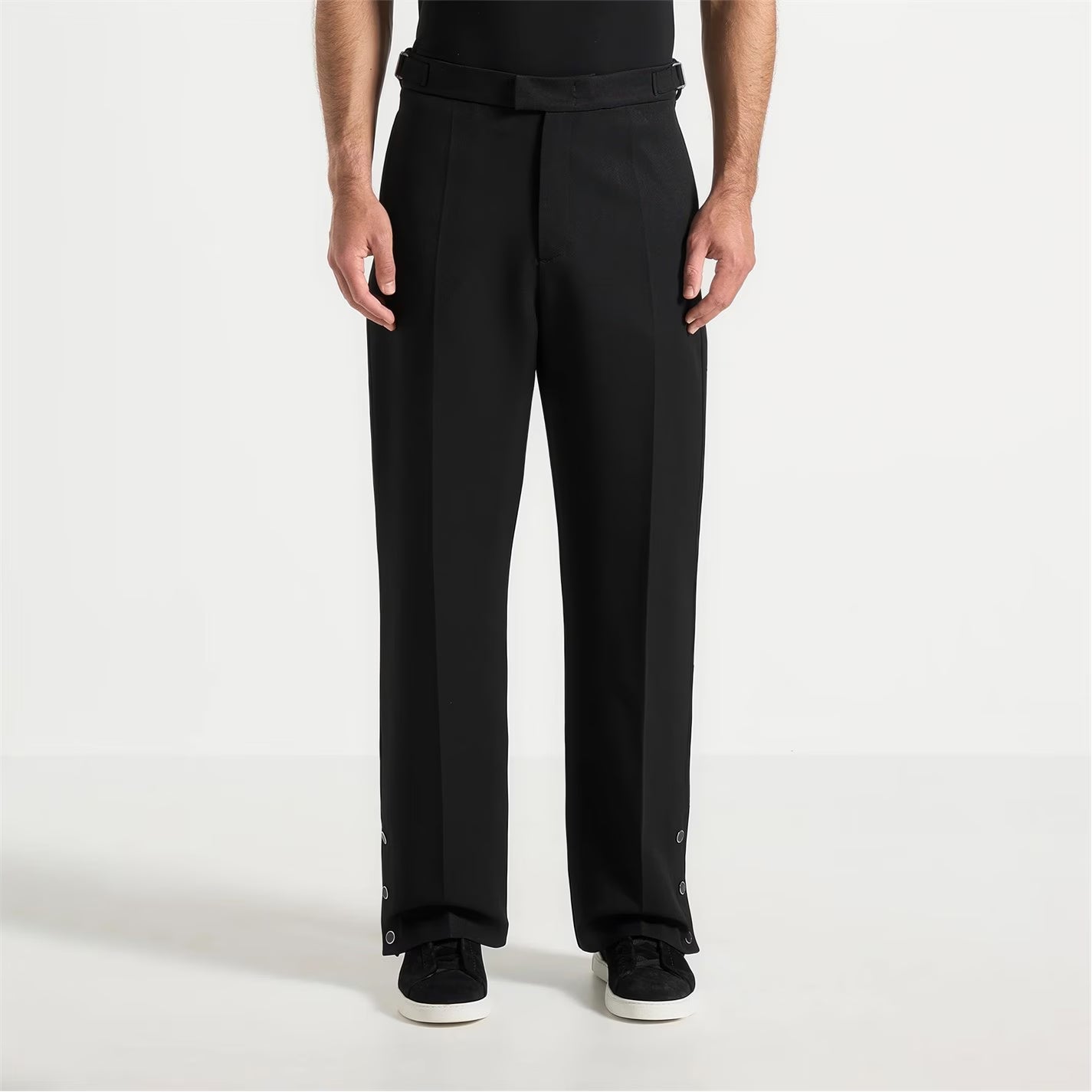 Mens Boris Relaxed Fit Tailored Button Cuff Trousers