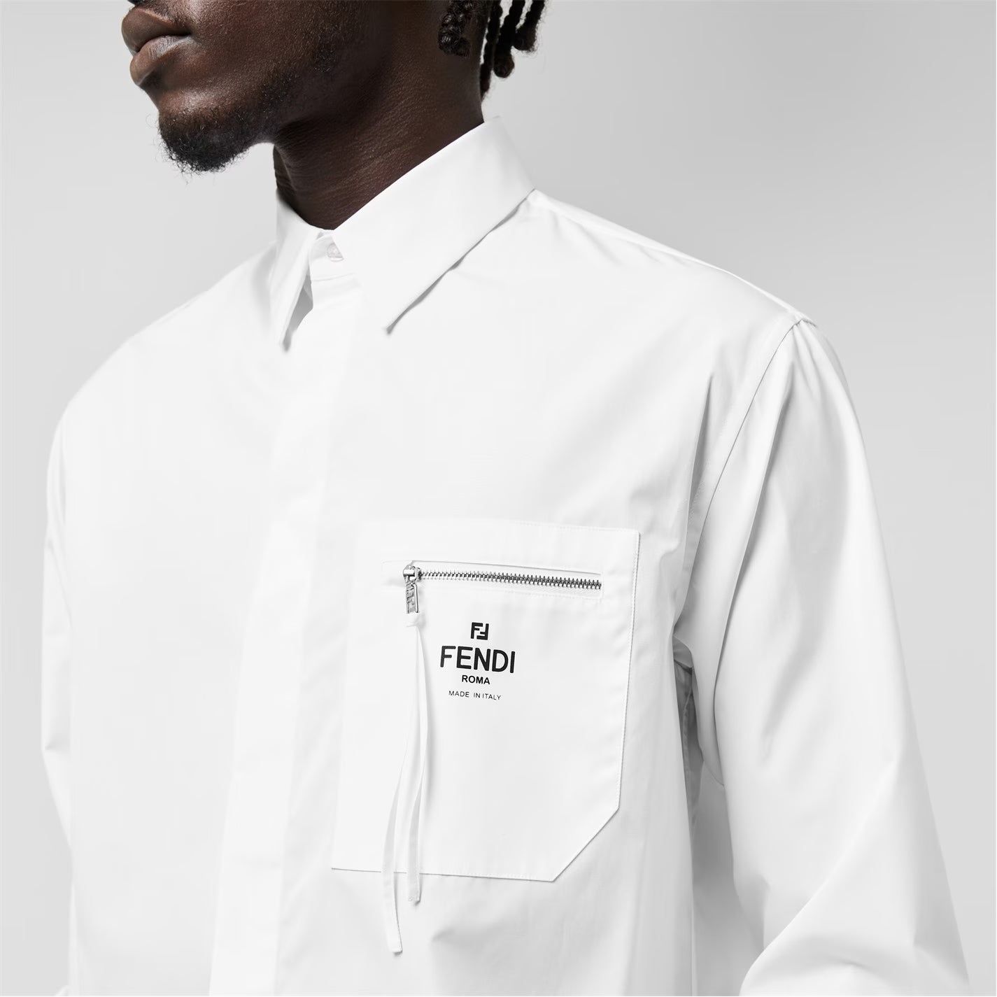 Men's Logo Long Sleeve Plain Shirt