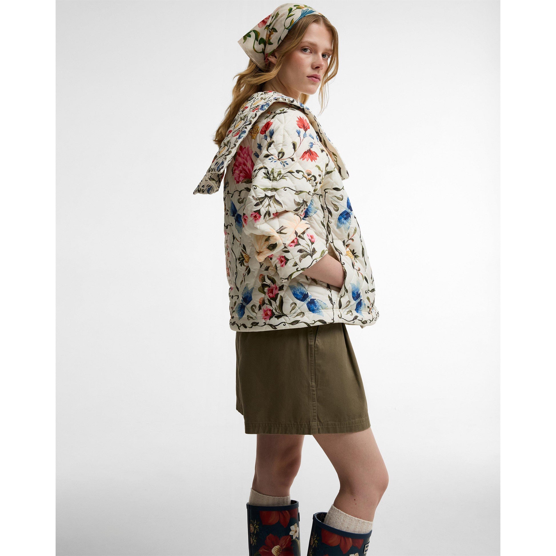 Barbour x Farm Rio Womens Quilted Jacket