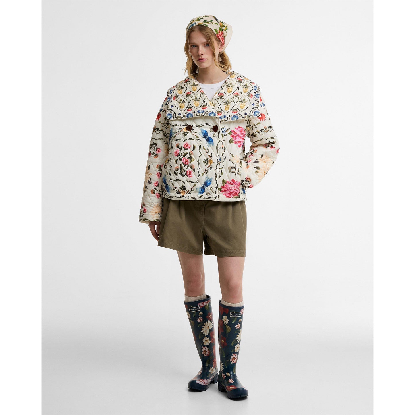 Barbour x Farm Rio Womens Quilted Jacket