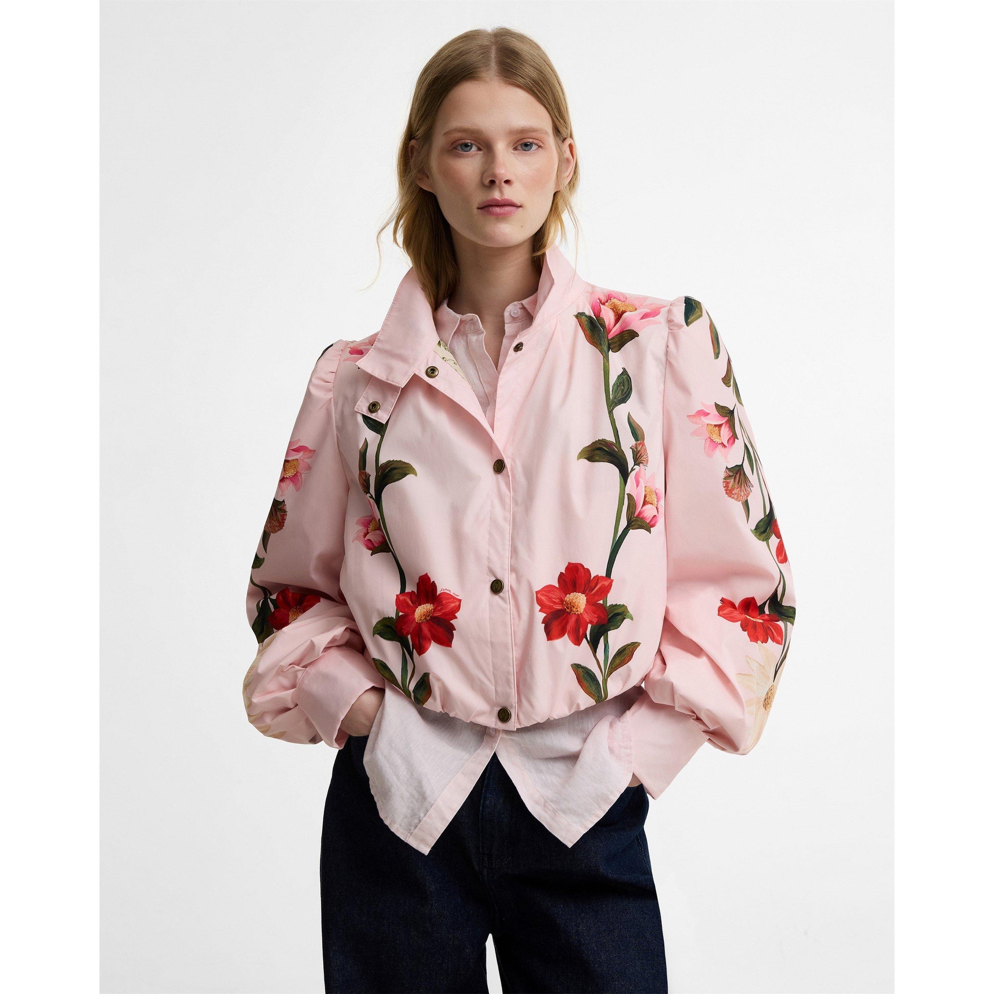 Barbour x Farm Rio Womens Bomber Jacket